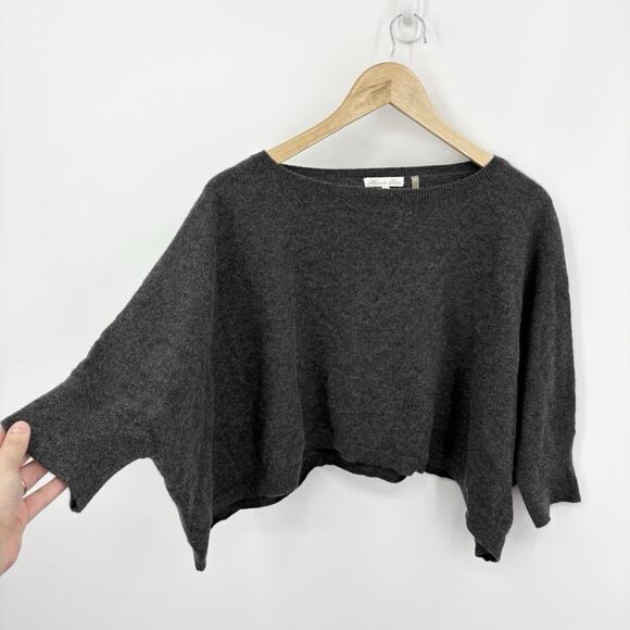 Minnie Rose Cashmere Sweater Top One Size Topper Quiet Luxury Soft Comfy Cropped - Picture 1 of 5